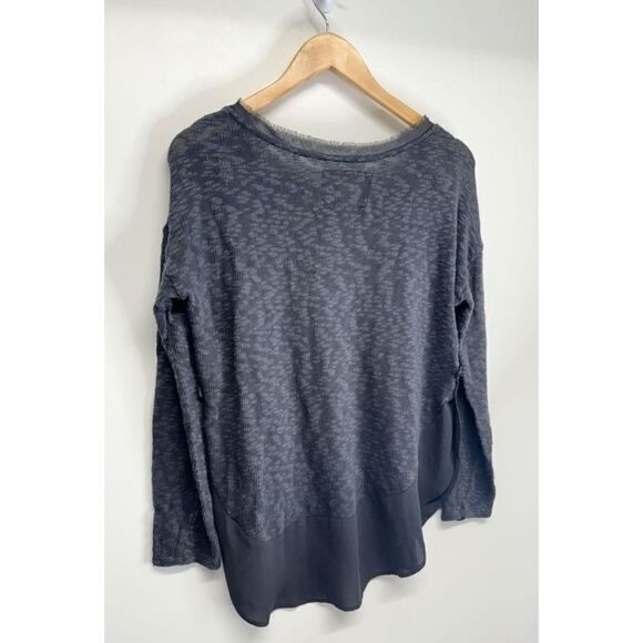 Anthropologie Deletta Nubby Circle Tee in Black Size Small - Picture 5 of 7